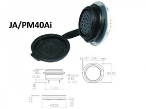 Conector p/ Painel JA/PM40i  com 40 contatos fêmea