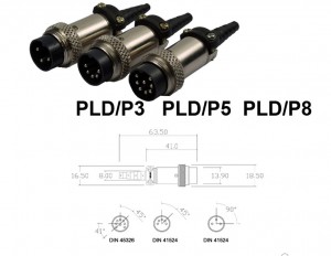 Conector Macho - PLD/P3 PLD/P5 PLD/P8