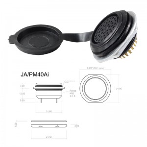Conector p/ Painel JA/PM40Ai  com 40 contatos fêmea IP67