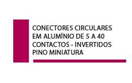 Conector Circular  5 a 40 contatos Pino Miniatura invertidos